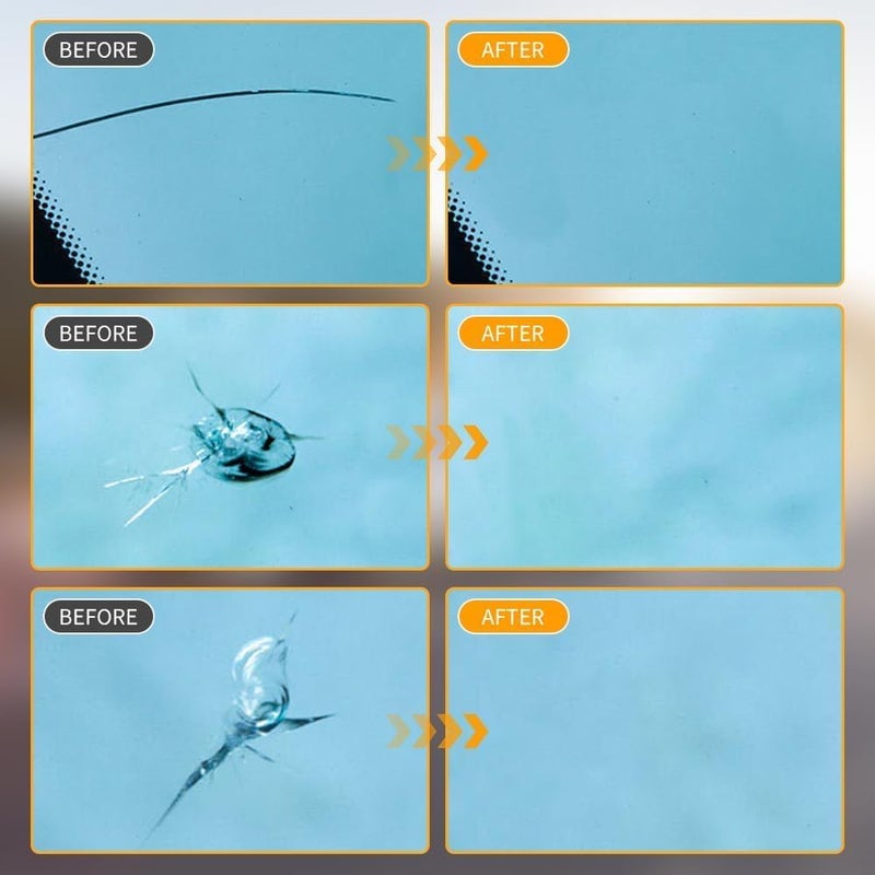 FunApricity Upgrade Windshield Crack Repair Kit, Glass Repair Liquid for Cracks,Windshield Repair Kit for Chips and Cracks,Car Windshield Crack Gone Glass Repair Kit Nano Glass Repair Kit,Glass Repair Tool(2 Set) - Image 3